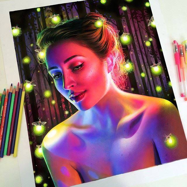 640x640 Beautiful Color Pencil Drawings From Around The World - Colored Drawings