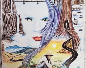 340x270 Color Pencil Drawing Etsy - Colored Pencil Drawings