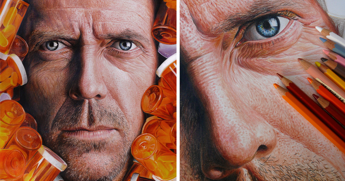 700x368 Hyper Realistic Pencil Drawings Of Celebrities Bored Panda - Colored Pencil Drawings