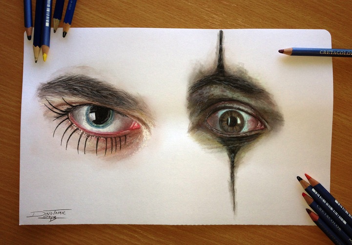 721x503 hyperrealistic color pencil drawings of eyes - Colored Pencil Eye Drawing