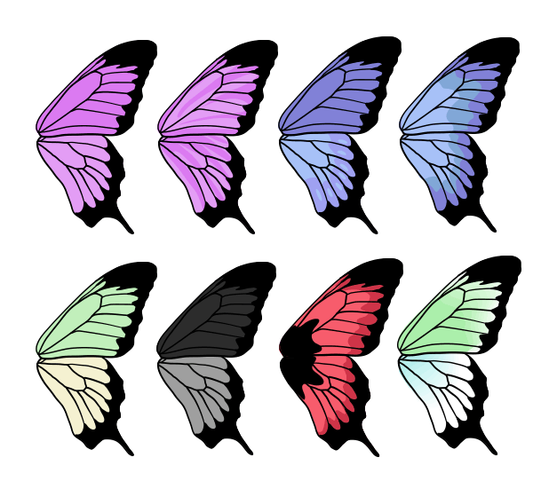600x551 How To Draw Animals Butterflies, Their Anatomy And Wing Patterns - Colorful Butterfly Drawing