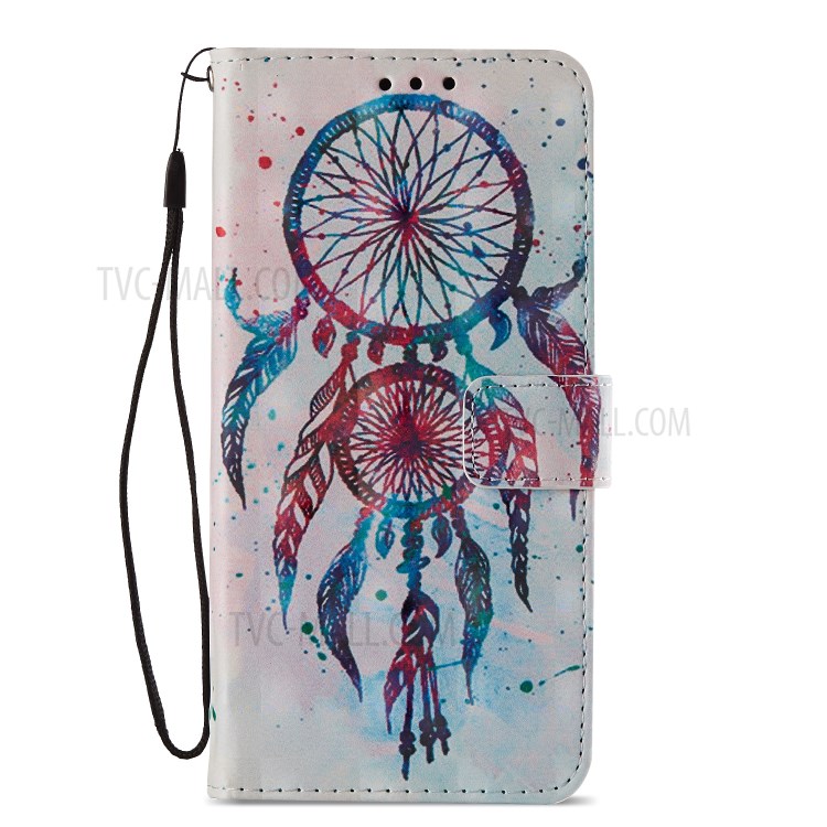 750x750 pattern printing light spot decor leather stand protective cover - Colorful Dream Catcher Drawing