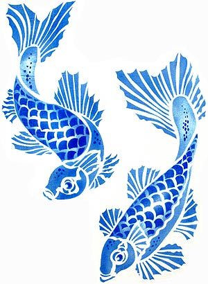 300x410 Colorful Koi Fish Drawings The Koi Carp Are Great In Both - Colorful Fish Drawing