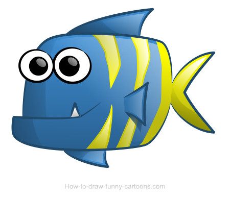 450x388 Fish Drawing - Colorful Fish Drawing