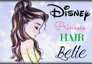 300x210 Princess Sketch Tumblr Colorful Speed Drawing Belle From Disney - Colorful Hair Drawing Tumblr