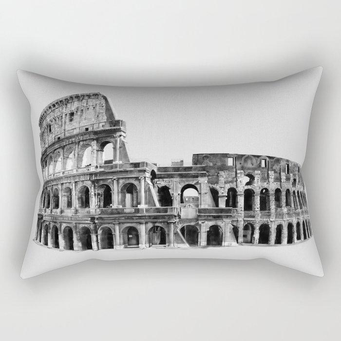 700x700 colosseum drawing rectangular pillow - Colosseum Drawing