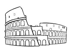 236x184 How To Draw The Colosseum For Kids - Colosseum Drawing