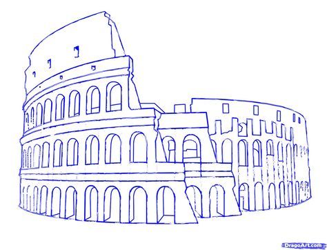474x362 How To Draw The Colosseum Step Kids In Drawings, Rome - Colosseum Drawing