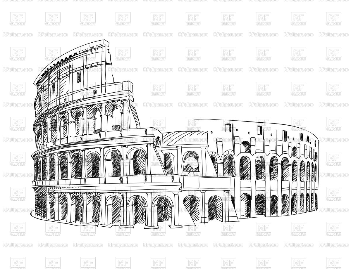 1200x921 coliseum in rome, italy - Colosseum Drawing