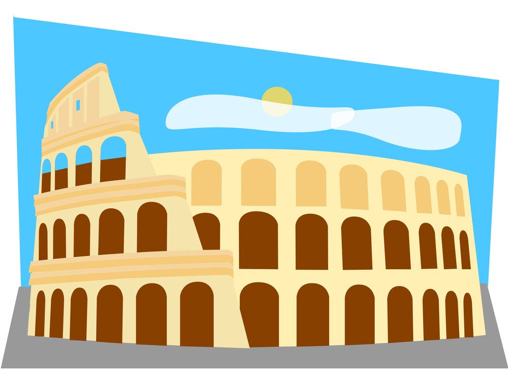  Drawing Sketch Of Roman Colleseum for Kids