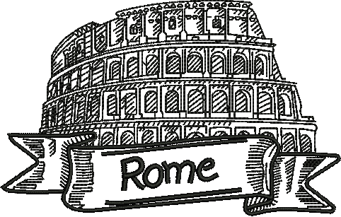 482x307 the colosseum rome drawing - Colosseum Rome Drawing