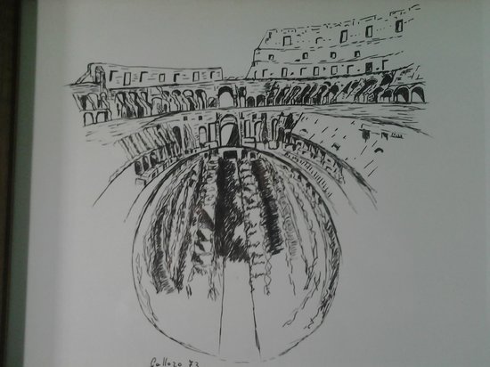550x412 Colosseum Drawing From N Galloro - Colosseum Rome Drawing