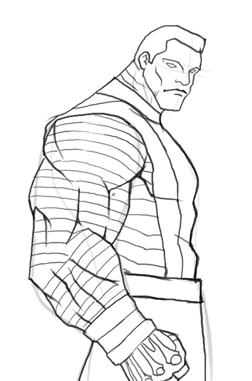 500x755 how to draw colossus - Colossus Drawing