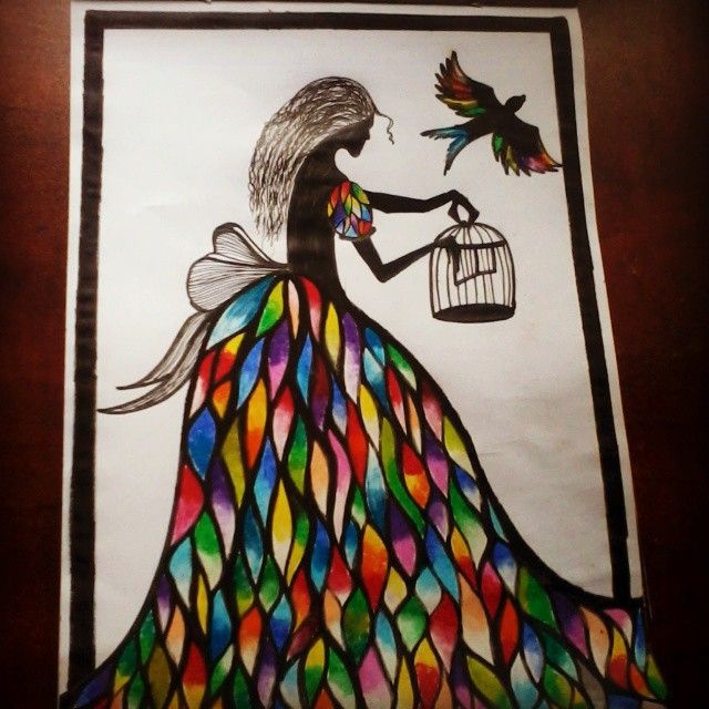 640x640 I Just Love Drawing - Colour Drawing