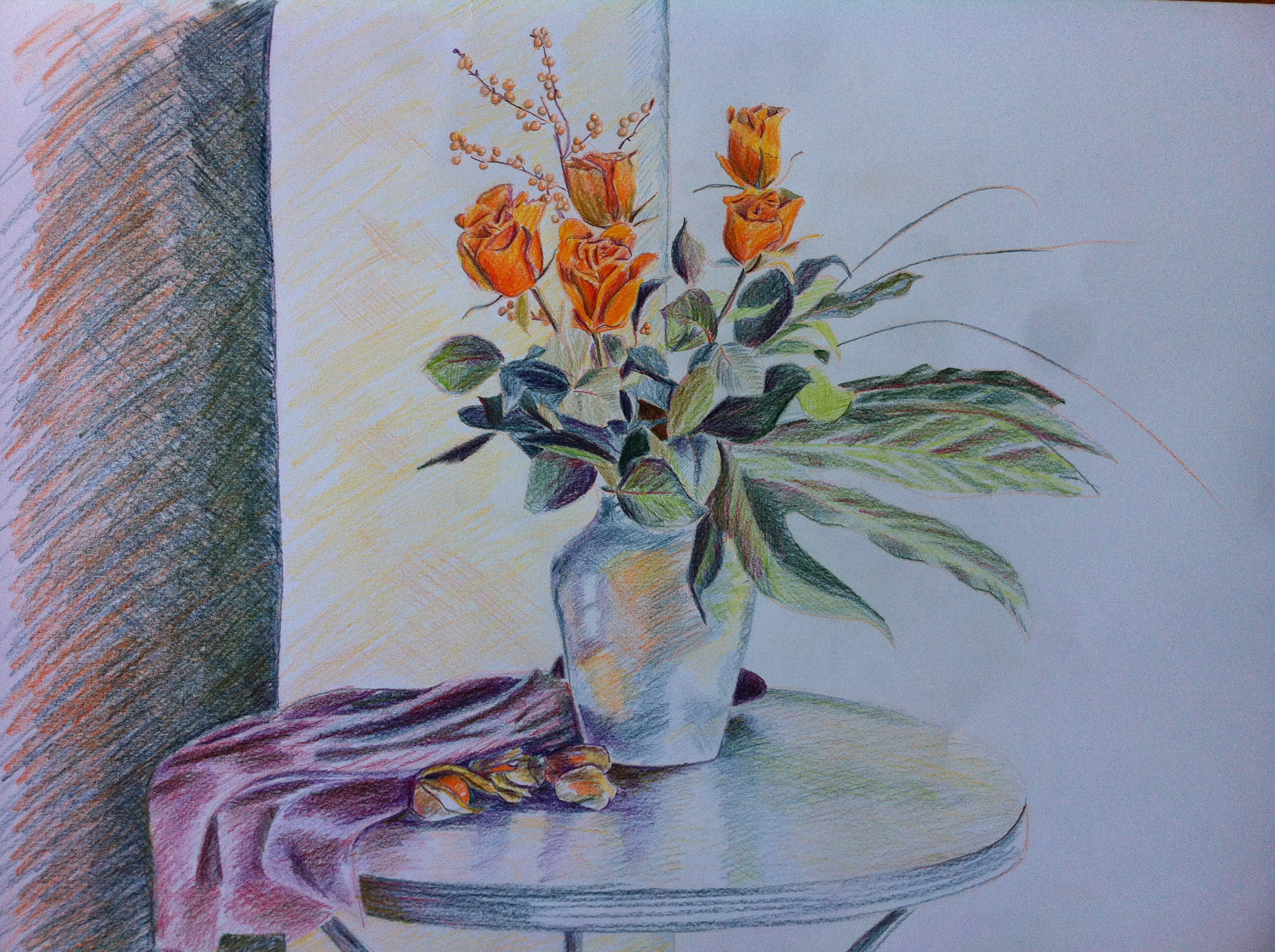 Colour Drawing Pictures Of Flowers at PaintingValley.com | Explore