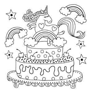 300x300 Free Printable Unicorn Colouring Pages For Kids - Colouring Pages Drawing