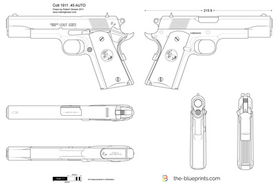 400x264 colt auto vector drawing - Colt Drawing