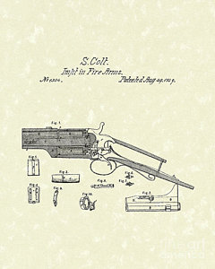 240x300 colt revolver drawings fine art america - Colt Drawing