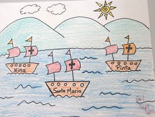 320x243 columbus day drawing art ideas art lessons elementary, social - Columbus Day Drawings