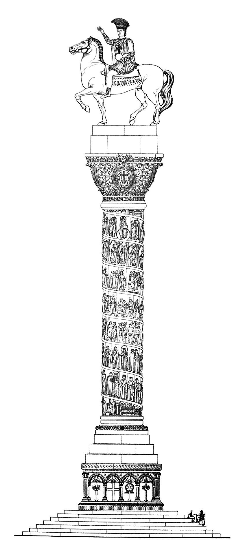 847x1898 column of justinian - Column Drawing