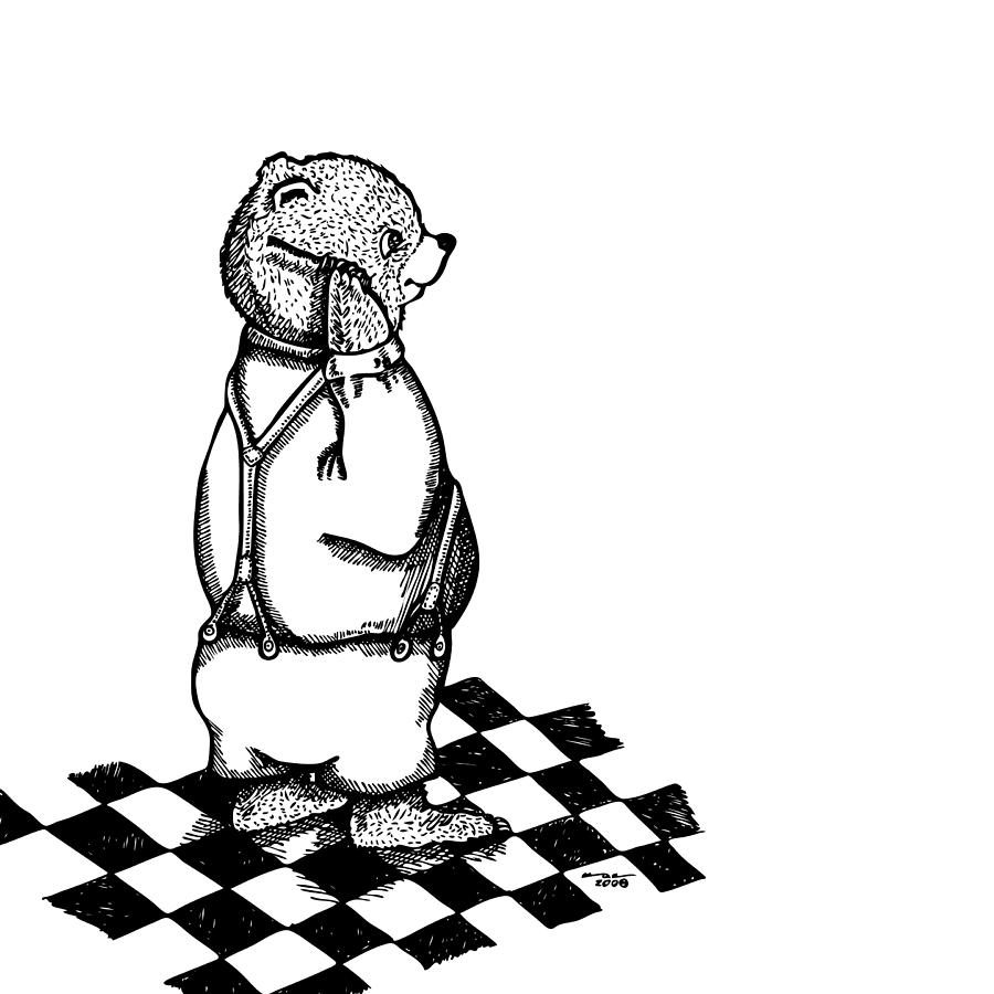 900x900 comb bear drawing - Comb Drawing