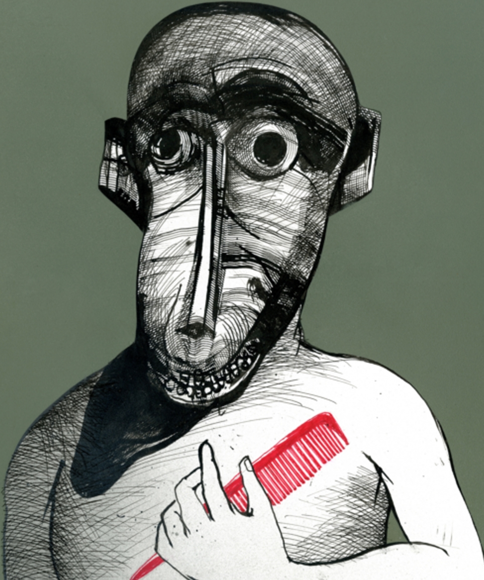 972x1164 how to draw with a comb a conversation with marshall arisman - Comb Drawing