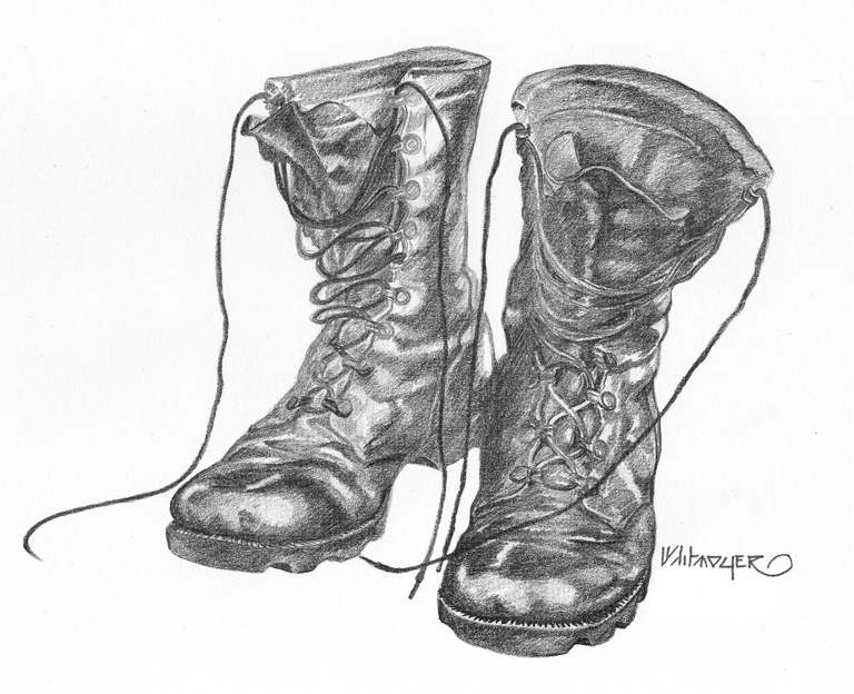 Combat Boots Drawing at Explore collection of