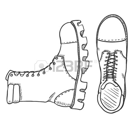 450x450 Combat Boots Drawing - Combat Boots Drawing