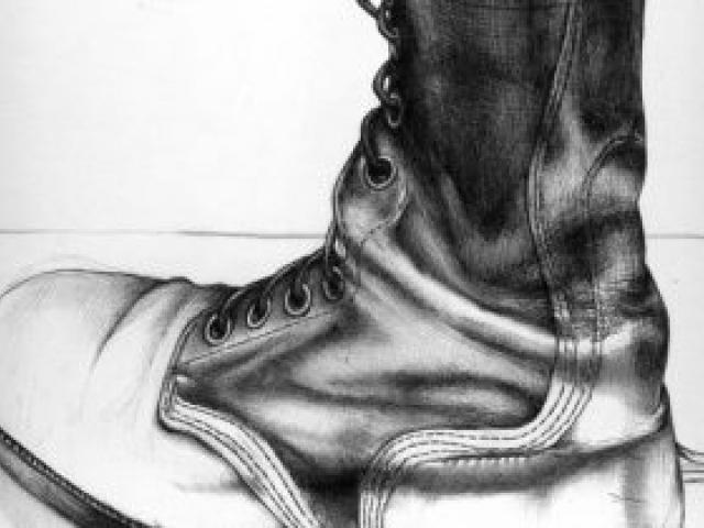 640x480 Drawn Boots Combat Boot - Combat Boots Drawing