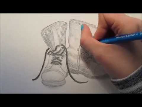 Combat Boots Drawing at PaintingValley.com | Explore collection of