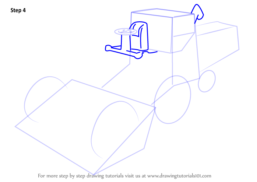 844x598 Learn How To Draw Combine Harvester - Combine Drawing