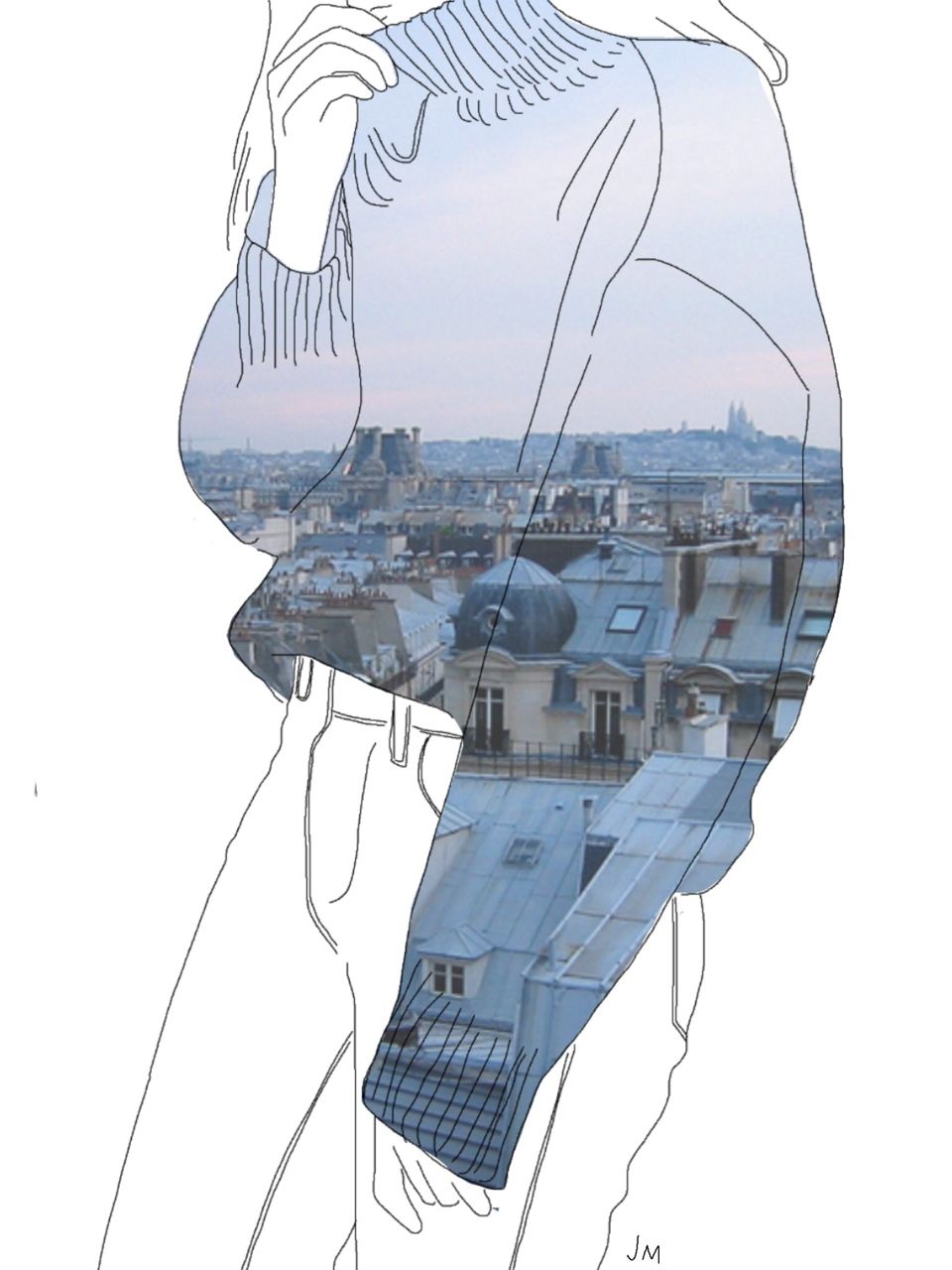 960x1280 Interesting Combine Drawingspaintings With Photographs - Combine Drawing