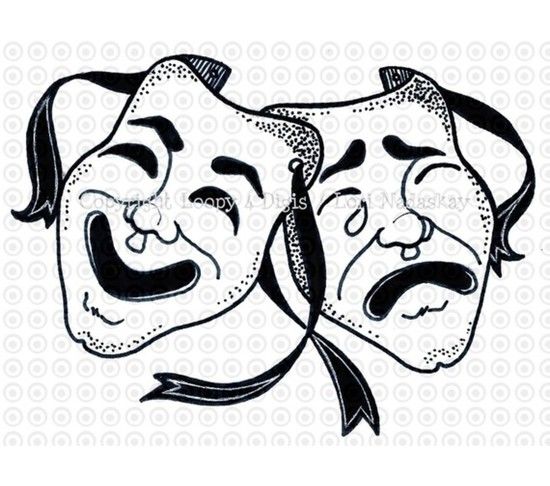 550x486 collection of free masks comedy download on ui ex - Comedy And Tragedy Masks Drawing