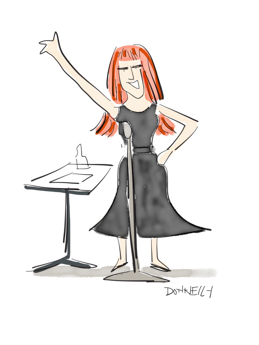 900x1200 Live Drawing The New York Comedy Festival Liza Donnelly New - Comedy Drawing