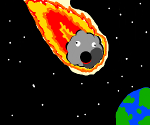 300x250 flaming comet drawing - Comet Drawing