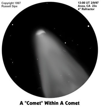 350x381 sipe drawing of comet hale bopp - Comet Drawing