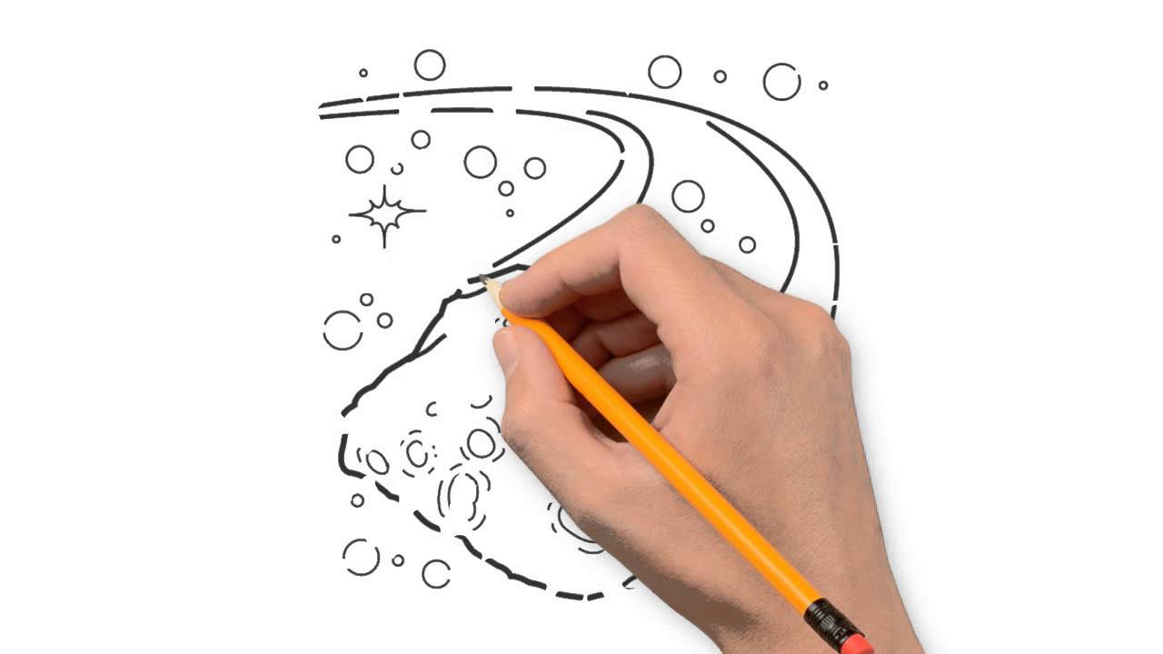 1280x720 the comet nature is a pencil to draw step - Comet Drawing