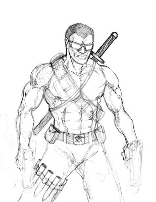 309x400 dennis m sweatt comic book creations and design! blade pencil - Comic Book Drawing