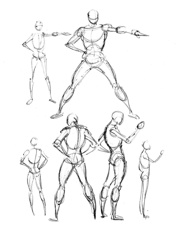 comic figure drawing