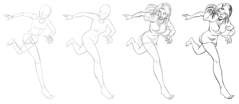 840x366 how to draw comics character design drawing the figure dirk i - Comic Figure Drawing