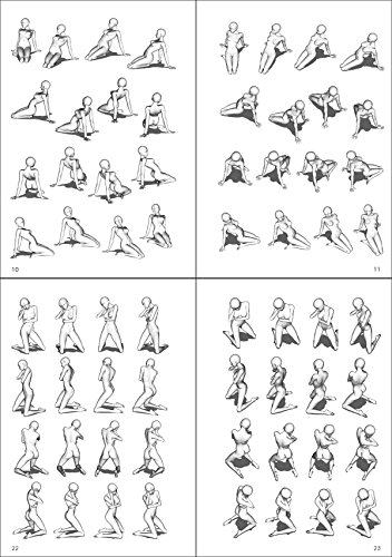 352x500 Allpose Book Sitting Poses - Comic Figure Drawing