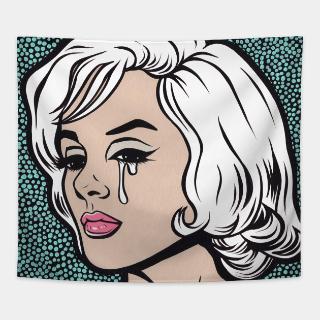 630x630 marilyn blonde crying comic girl - Comic Girl Drawing
