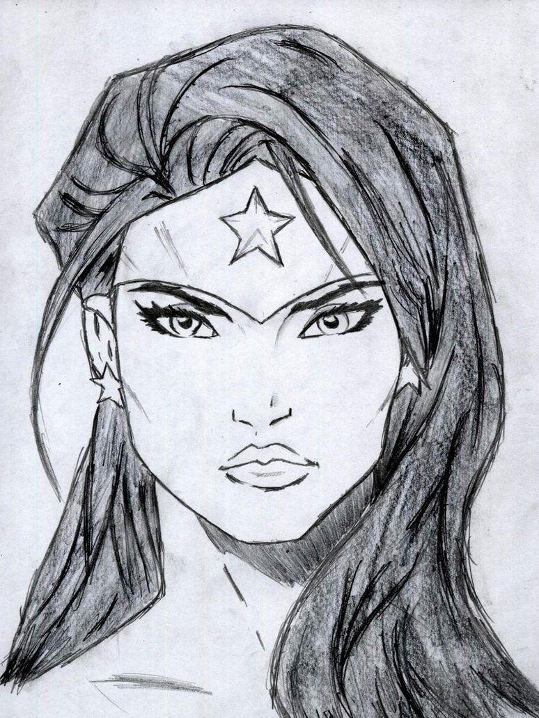 774x1032 Wonder Woman - Comic Girl Drawing