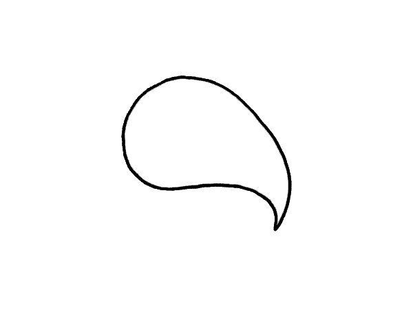 600x450 How To Draw Paisley In Easy Steps - Comma Drawing