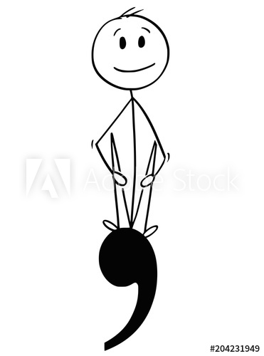 371x500 Cartoon Stick Man Drawing Conceptual Illustration Of Businessman - Comma Drawing