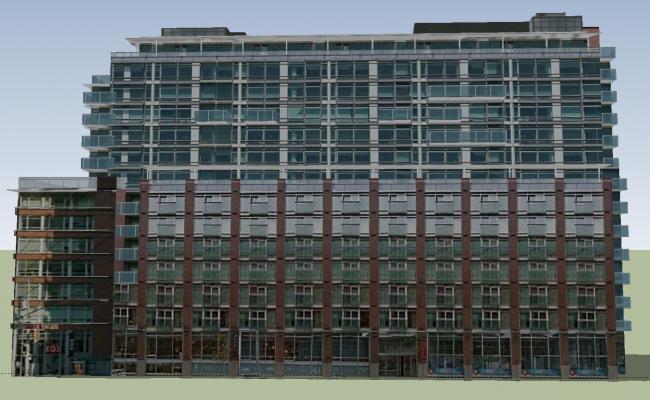 650x400 commercial building drawing in skp - Commercial Building Drawing