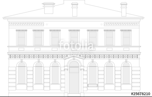 500x318 hotel commercial building drawing stock image and royalty free - Commercial Building Drawing