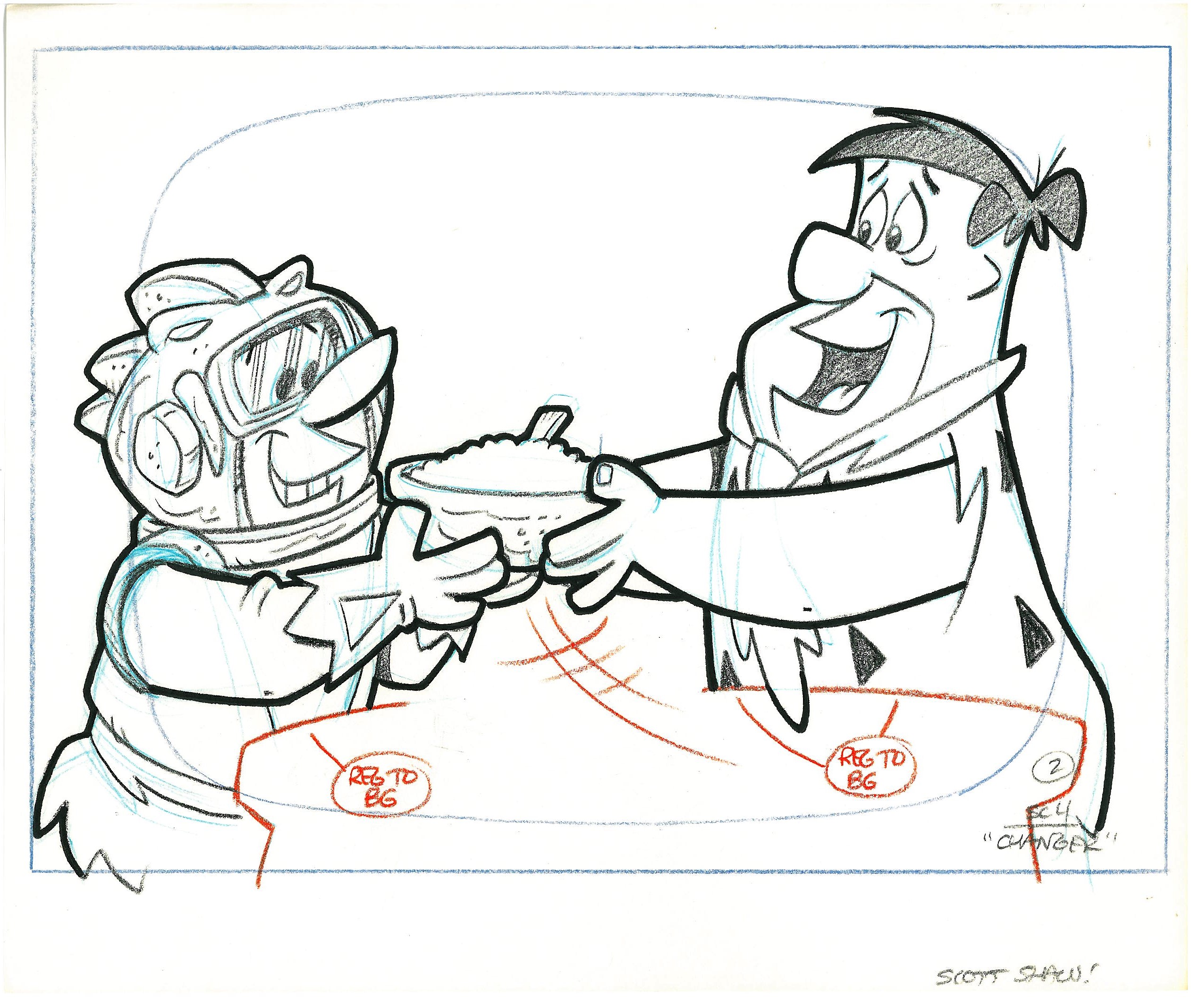 2523x2135 fred and barney production drawings - Commercial Drawing