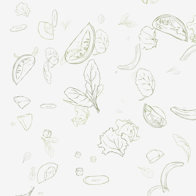 640x640 Vegetable And Fruit Line Drawing Shading Can Be Commercial - Commercial Drawing