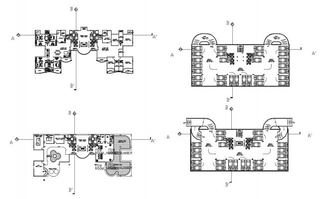 650x400 Autocad Drawing Of Residential Cum Commercial Building - Commercial Drawing